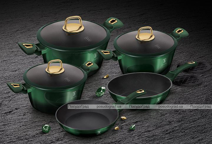 Набор кухонной посуды Berlinger Haus Emerald Collection 10 предметов