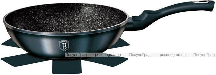 Сковорода-вок Berlinger Haus Aquamarine Edition Ø30см с мраморной крошкой