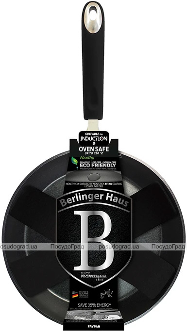 Сковорода Berlinger Haus Black Professional Line Ø24см з титановим покриттям