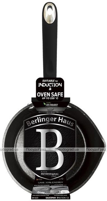 Ківш Berlinger Haus Black Professional Line 1.2л з титановим покриттям