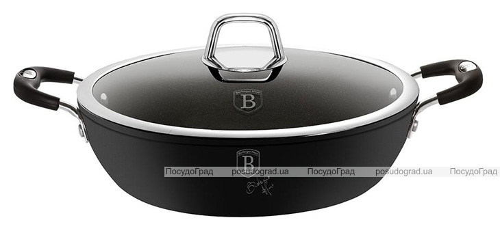 Сотейник Berlinger Haus Black Professional Line Ø28 з титановим покриттям, з кришкою