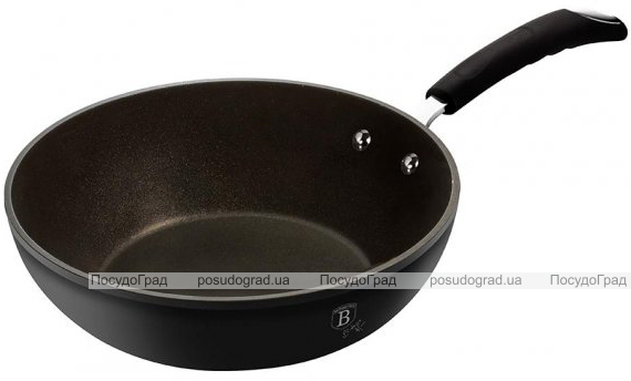 Сковорода-вок Berlinger Haus Black Professional Line Ø28см с титановым покрытием