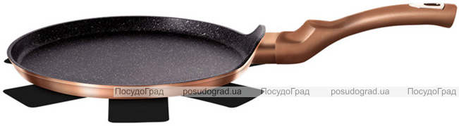 Млинцева сковорода Berlinger Haus Rose Gold Ø28см індукційна з антипригарним покриттям