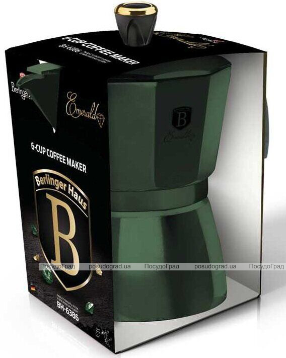 Кавоварка гейзерна Berlinger Haus Emerald Collection на 2 чашки