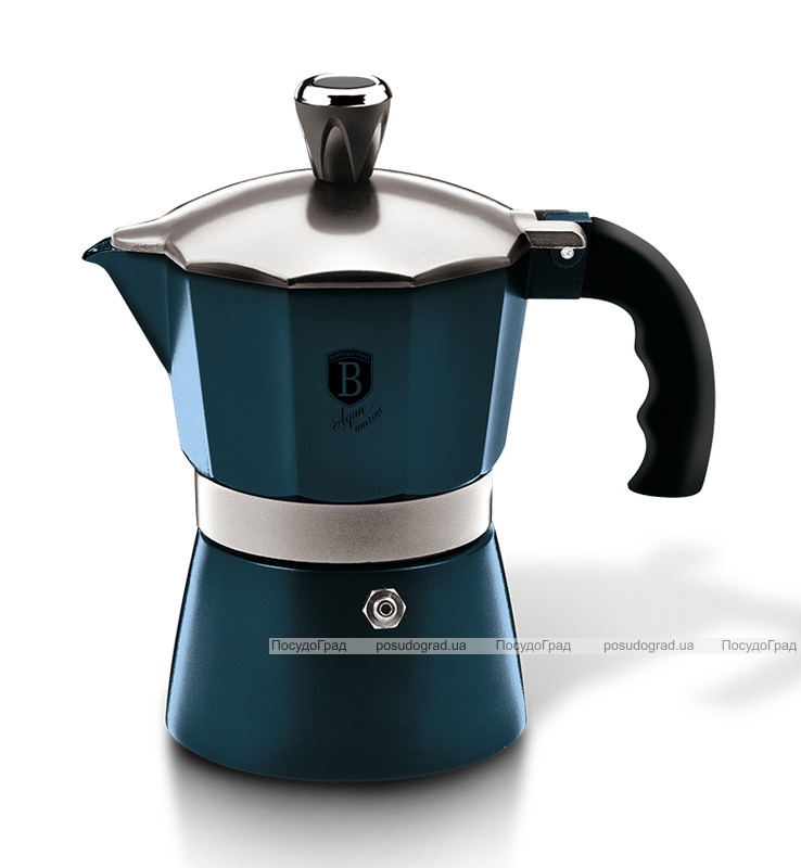Кавоварка гейзерна Berlinger Haus Aquamarine Edition на 2 чашки