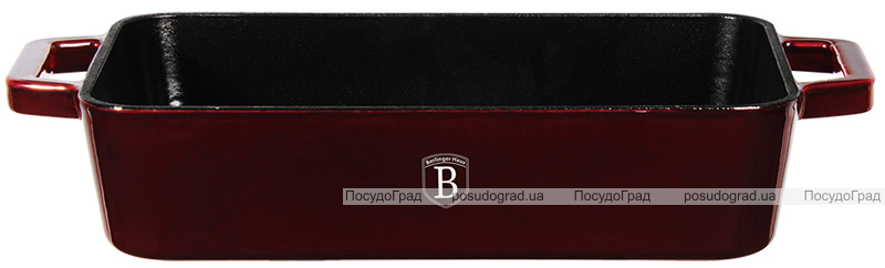 Форма для випічки Berlinger Haus Burgundy 30х20см, чавун з емалевим покриттям