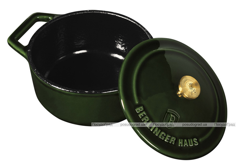 Кастрюлька чугунная Berlinger Haus Emerald Collection Ø10х4.8см с эмалевым покрытием