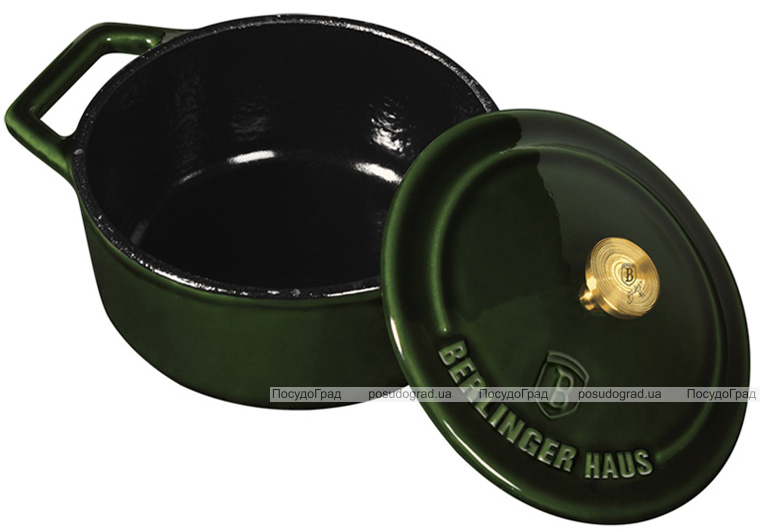 Кастрюлька чугунная Berlinger Haus Emerald Collection Ø12х5.8см с эмалевым покрытием