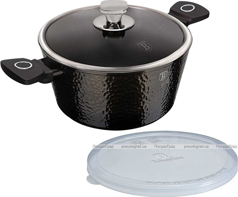Каструля Berlinger Haus Primal-Gloss 2.5л з титановим покриттям, 2 кришки