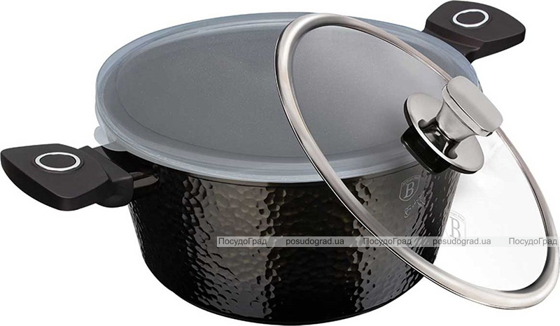 Каструля Berlinger Haus Primal-Gloss 6.1л з титановим покриттям, 2 кришки