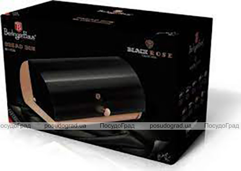 Хлібниця Berlinger Haus Black Rose 38.5х28х18.5см, нержавіюча сталь