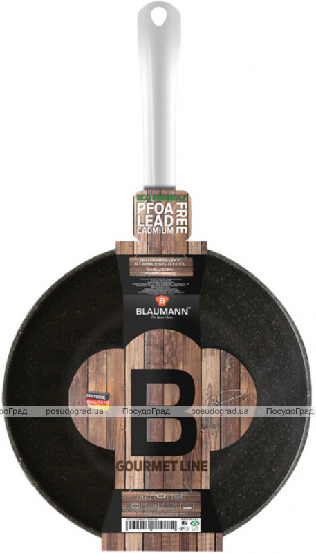 Сковорода-вок Blaumann Gourmet Ø28х9см з мармуровим покриттям