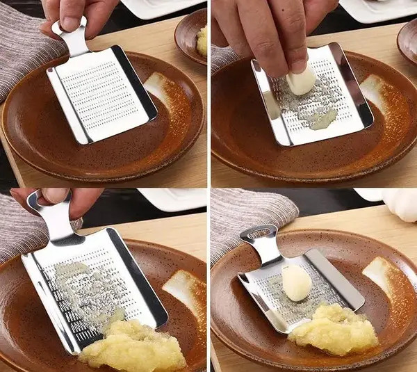 Тертка дрібна для часнику, імбиру та сиру Empire "Spatula" 10.5см, нержавіюча сталь