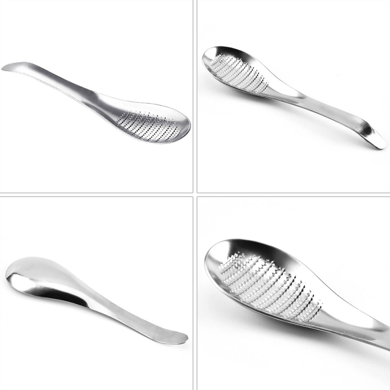 Тертка дрібна для часнику, імбиру та сиру Empire "Spoon" 18.5см, нержавіюча сталь