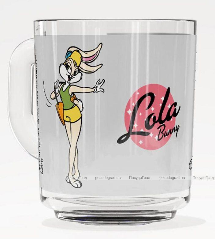 Кружка стеклянная WB Bugs Bunny-1l Подружка Лола 200мл