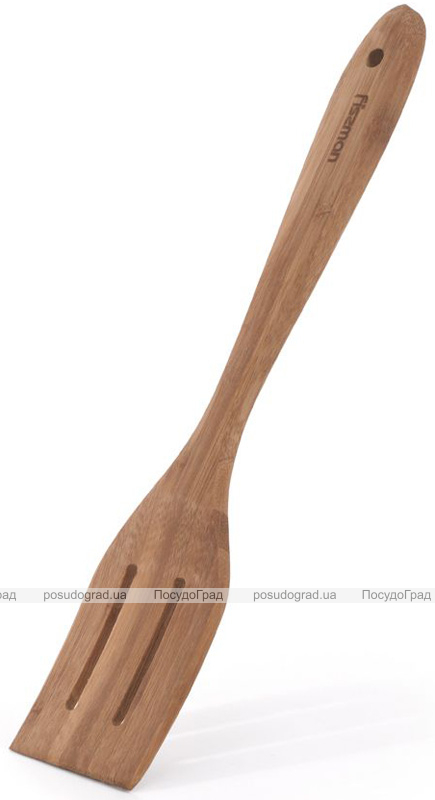 Лопатка з прорізами Fissman Anko 30х6см бамбукова