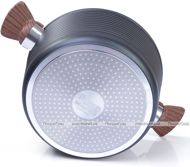 Каструля Fissman Diamond Grey 2.6л алюміній з антипригарним покриттям
