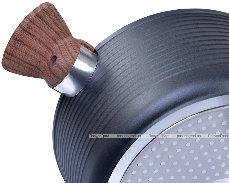 Каструля Fissman Diamond Grey 2.6л алюміній з антипригарним покриттям
