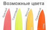Ніж кухарський Fissman Arcobaleno 20см з антибактеріальним покриттям