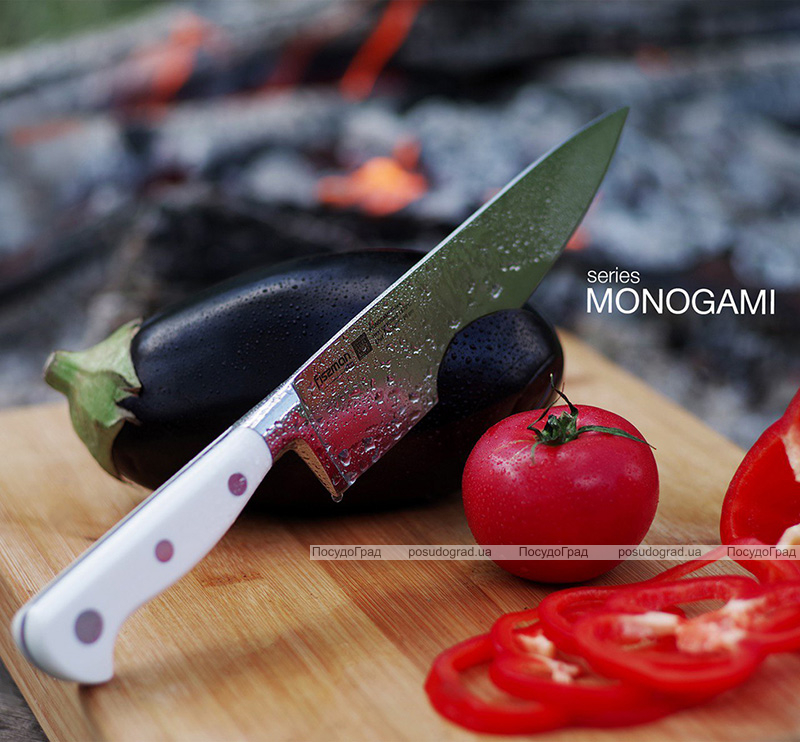 Ніж кухарський Fissman Monogami 20см з нержавіючої сталі, білий
