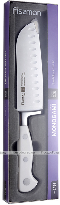 Нож сантоку Fissman Monogami 15см из нержавеющей стали