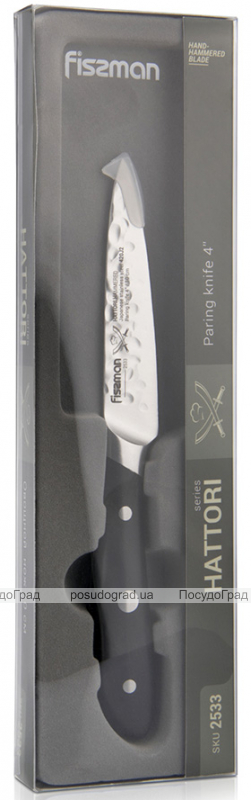 Ніж овочевий Fissman Hattori 10см hammered з нержавіючої сталі