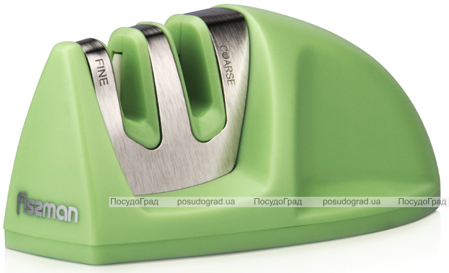 Точилка для ножів Fissman Green Tea з 2 видами точил, 10х4х5см