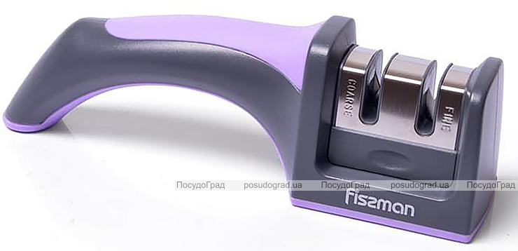 Точила Fissman Violet 19х5х6см для ножів двокрокової заточки, ліловий
