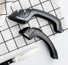 Точилка Fissman Black 19.5x4.5x6см для ножей двухшаговой заточки, черный