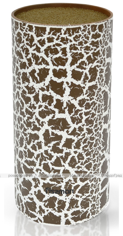 Підставка-колода Fissman Giraffe для кухонних ножів і ножиць Ø11см, висота 22см