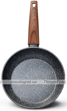Сковорода Fissman Vesuvio Stone Ø20см з антипригарним покриттям Platinum