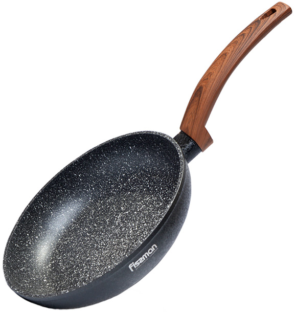 Сковорода Fissman Vesuvio Stone Ø28см з антипригарним покриттям Platinum