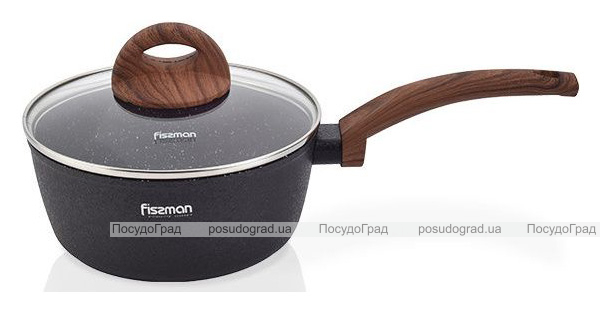 Ківш Fissman Vesuvio Stone 1.7л з антипригарним покриттям Platinum