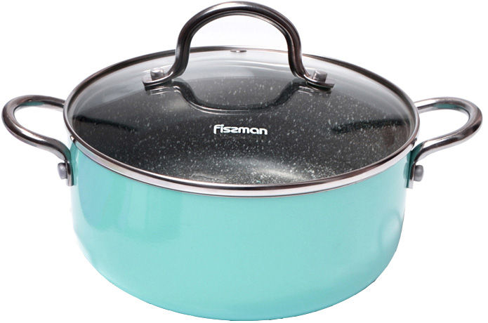 Каструля Fissman Mini Chef Blue 1.8л з антипригарним покриттям