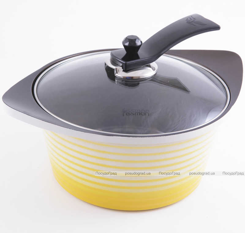 Каструля Fissman INNOVATION 3D 5л зі скляною кришкою