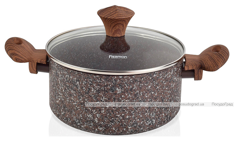 Каструля Fissman Magic Brown 2.7л з антипригарним покриттям