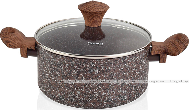 Кастрюля Fissman Magic Brown 4.7л с антипригарным покрытием