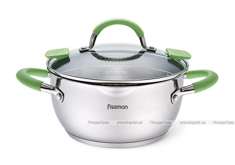 Каструля Fissman Charlotte 2л з кришкою-друшляком