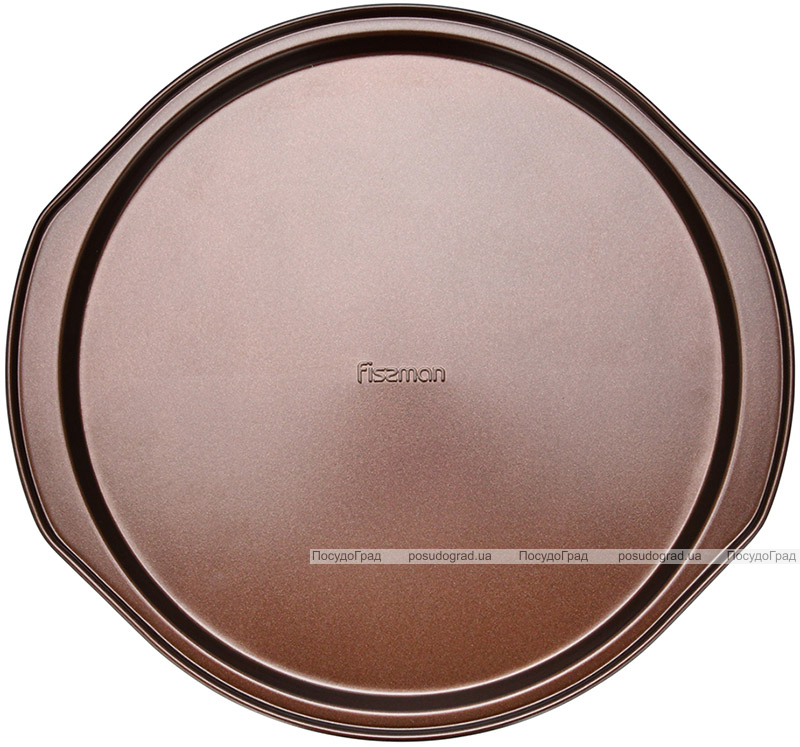 Форма-противень для выпечки пиццы Fissman Chocolate 36x33.5х1.5см с антипригарным покрытием