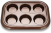 Форма для кексов и маффинов Fissman Chocolate 29.4x21x3.5см, 6 ячеек