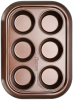Форма для кексов и маффинов Fissman Chocolate 29.4x21x3.5см, 6 ячеек