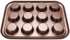 Форма для кексов и маффинов Fissman Chocolate 38x30x3.5см, 12 ячеек