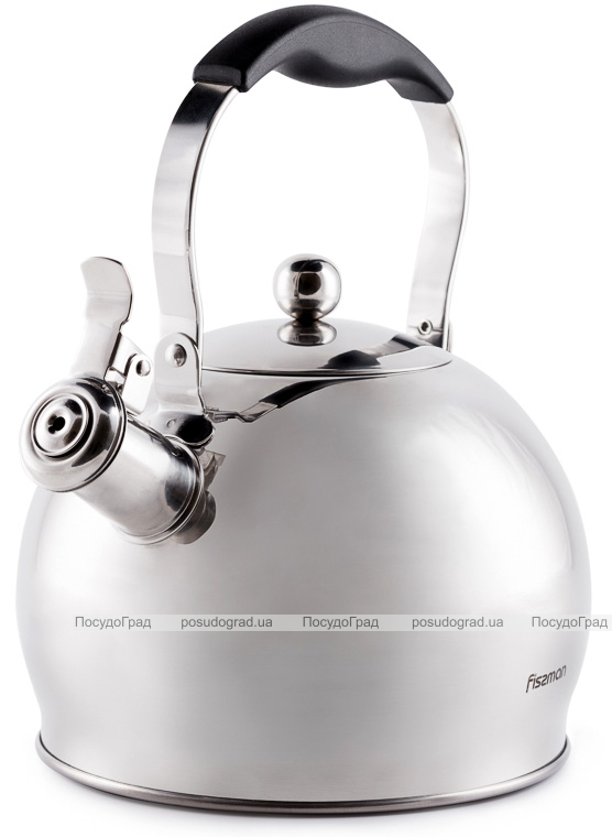 Чайник Fissman Elis 3л з нержавіючої сталі зі свистком