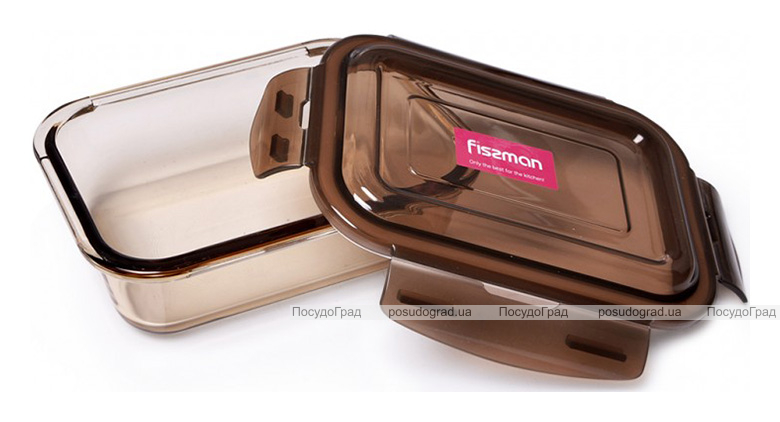 Контейнер для продуктів Fisman Luxor 640мл скляний, 17х12х5см