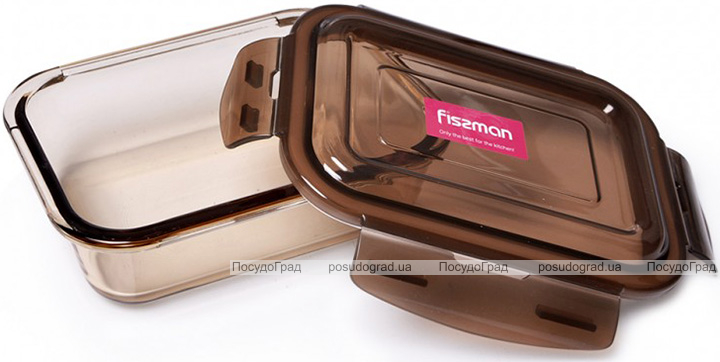 Контейнер для продуктів Fisman Luxor 1520мл скляний, 22х16х7см