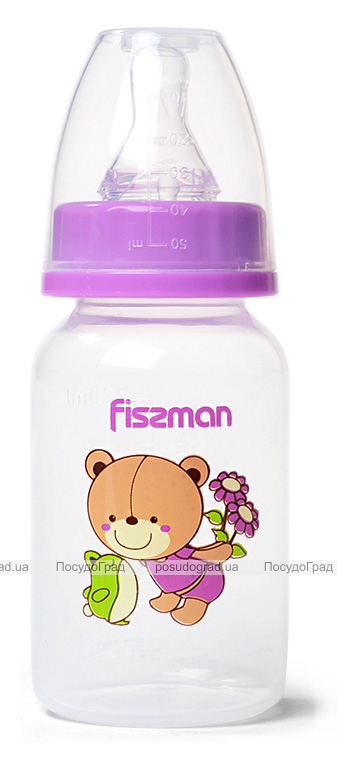 Бутылочка детская для кормления Fissman Babies "Мишка-любимчик" 120мл