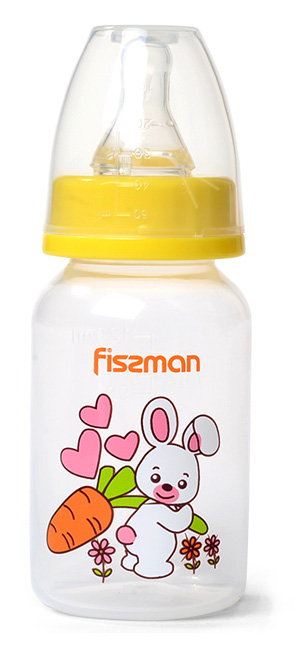 Пляшка дитяча для годування Fissman Babies "Зайчик" 120мл