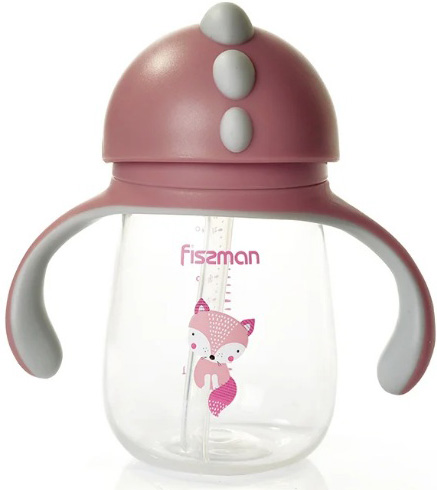 Пляшка дитяча Fissman Babies "Хитра Лисичка" 260мл з ручками