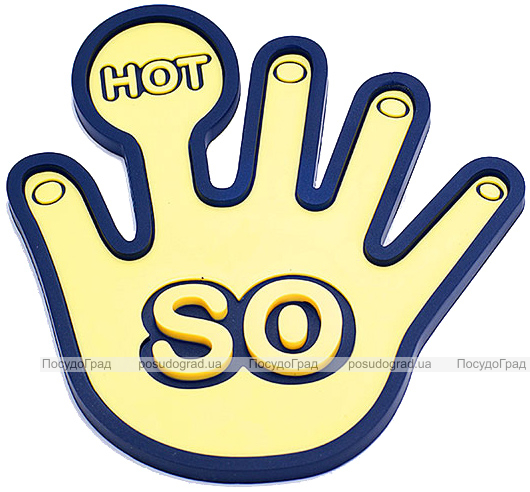 Підставка під гаряче Fissman Yellow Hand 17x15см силіконова