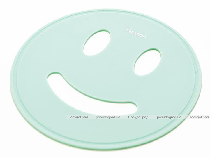 Підставка під гаряче Fissman Smile Ø17см силіконова, аквамарин